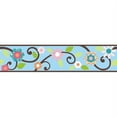 thumbnail image 5 of Roommates RMK1458BCS Scroll Floral Peel & Stick Border - Brown-Teal, 5 of 5
