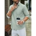 thumbnail image 4 of COOFANDY Mens Dress Shirts Casual Button Down Shirt Long Sleeve Untuckit Shirts for Men, 4 of 10