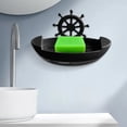 thumbnail image 6 of Bathroom Soap Dish for Shower, Wall Mounted Bar Soap Holder, Durable Suction Cup Self Draining Soap Case Sponge Holder for Bathroom, Tub and Kitchen Sink, Drill-Free Tray, 5Pcs(Black,5.5x3x2.7"), 6 of 9