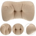 thumbnail image 3 of Nvzi Lumbar Pillow Bolsters Pillows Camping Backpack Beach Pillow Memory Waist Support Pillow Lower Back Pillow Sleep Supply Lumbar Protective Pillow Multi-Function Pillow Support Car(Khaki), 3 of 5