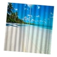 thumbnail image 2 of Cortinas Opacas Impresos 3d a Prueba de Moho para Dormitorio- 2 Paneles 150x166cm + Ganchos + Anillos Playa BLESIY Cortinas de ventana de impresión 3D, 2 of 7