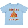 thumbnail image 3 of Inktastic Turkey and Touchdowns Cute Thanksgiving Football Design Boys or Girls Toddler T-Shirt, 3 of 5