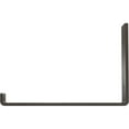 thumbnail image 4 of Ekena Millwork 2"W x 10"D x 6 1/2"H Steel Hanging Shelf Bracket, Hammered Gray, 4 of 10