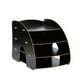 thumbnail image 2 of Organizador de archivos de escritorio de 4 niveles, clasificador de papel de madera, soporte para archivos, estante de almacenamiento para oficina Negro, 2 of 9