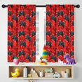 thumbnail image 5 of Blackout Kids Curtains,Black Controllers Games Icons Red Pattern Childrens Insulated Curtains Set Of 2,Bedroom Essentials,Toddler Room Decor 42"x54", 5 of 5