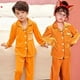 thumbnail image 1 of Conjunto de Pijamas de terciopelo Coral para niños y niñas, ropa de dormir cálida de franela de manga larga para el hogar, Navidad, Año Nuevo, Invierno, 1 of 4