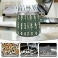 thumbnail image 6 of Yayeee Ashtray with Lid for Cigarette Smokeless Stainless Steel Home Ash Holder, Dark Green Leaves, 6 of 7