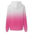 thumbnail image 3 of Clearance！Women's Gradient Hoodie Casual Loose Hooded Pullover Oversized Hoody Sweatshirt with Pocket Long Sleeve Hooded Tops Fall Winter Hoodies Plus Size, 3 of 4