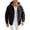 Black, variant on Hooded Multi Pocket Outdoor Jacket Men Hooded Zip Up Windproof Water Resistant Outdoor Jacket Red XXXL