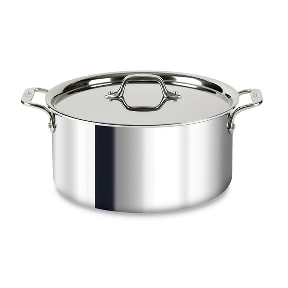 All-Clad D3 Stainless 3-ply Bonded Cookware, Stockpot with lid, 8 quart
