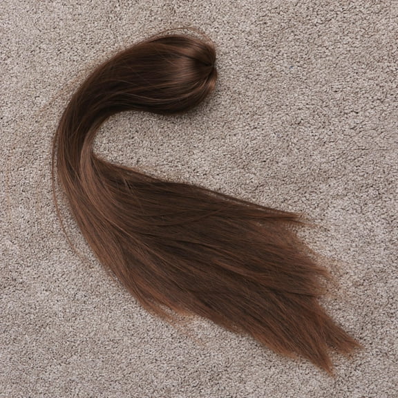 Niceauty Brown Hair Extension Wig High Temperature Fiber Natural Look for Cosplay and Fashion