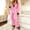 Pink, variant on Gifts Womens Pajama Sets Deep V-Neck Three Piece Set Lace Nightgown Robe with Sling Nightdress and Tank Top Pants Elegant Soft Nightwear Bridal Pajamas for Honeymoon or Special Events