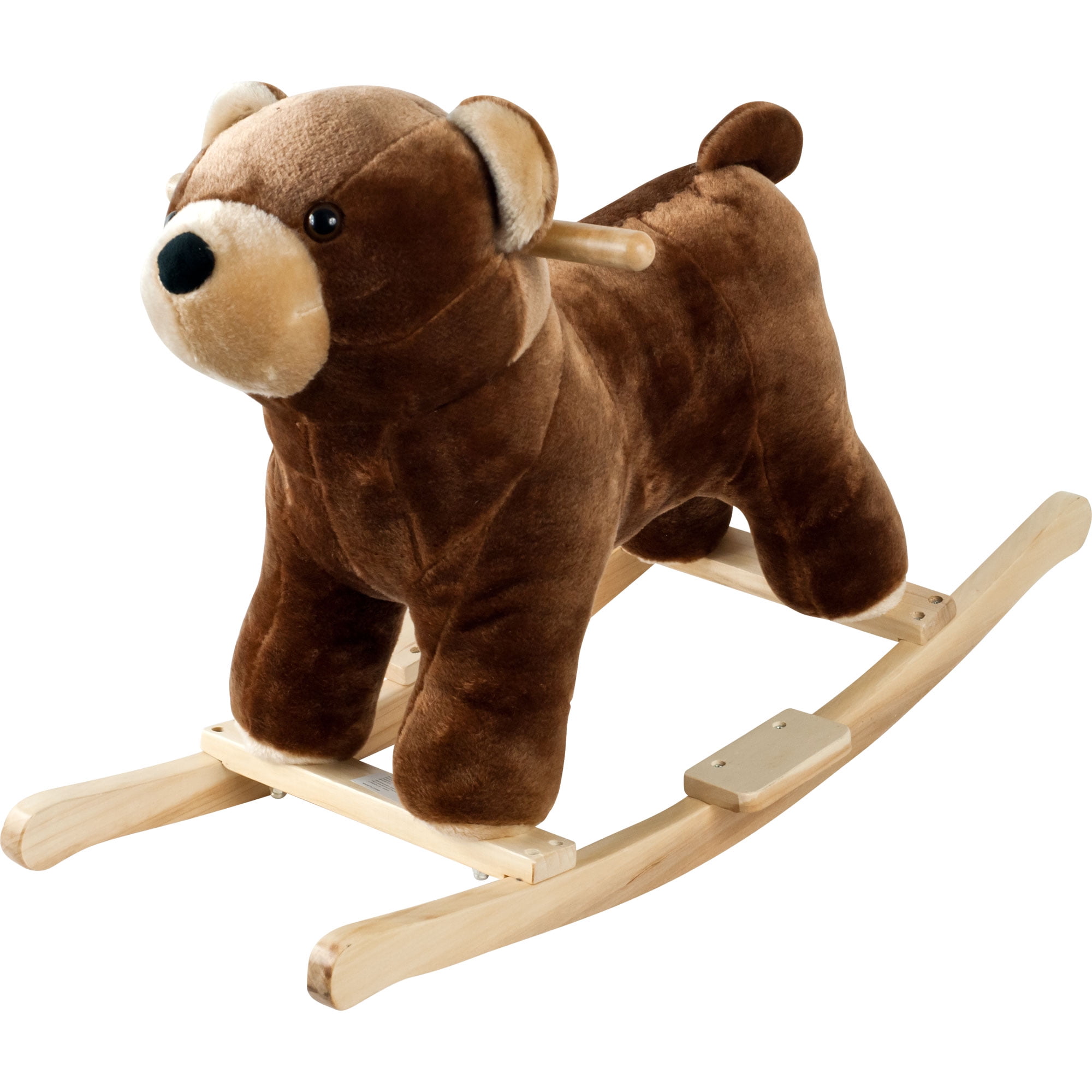 Barry Bear Plush Rocking Animal Toy with Sounds by Happy Trails - Walmart.com - Walmart.com