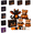 A#053, variant on Halloween Friends 4 Piece DIY Patchwork Kit Collection, Halloween DIY Sewing Kit for Beginners, Witch Ghost Bat Themed Doll Craft Kit, Family Parent-Child Fall Handmade Activity Supplies G