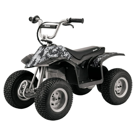 Open Box Razor Dirt Quad 24V Powered Ride-on, 12" Knobby Tires, up to 8 mph, Electric 4-Wheeler for Kids 8 