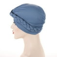 thumbnail image 5 of MSJUHEG Head Scarves for Chemo,Turbans,Hair Scarf,Chemo Headwear,Head Wraps,Head Hat Cap Ethnic Cover Wrap Turban Multiside Braid Hijab Hat Baotou Hat D One Size, 5 of 7
