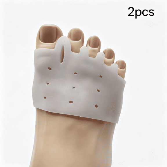 DUPAI 4 Pairs Metatarsal Gel Pads Toe Spacers Separators to Correct Bunions, Forefoot Pads, Hammertoe Corrector Big Toe Straighteners for Women Men Foot Pain Relief