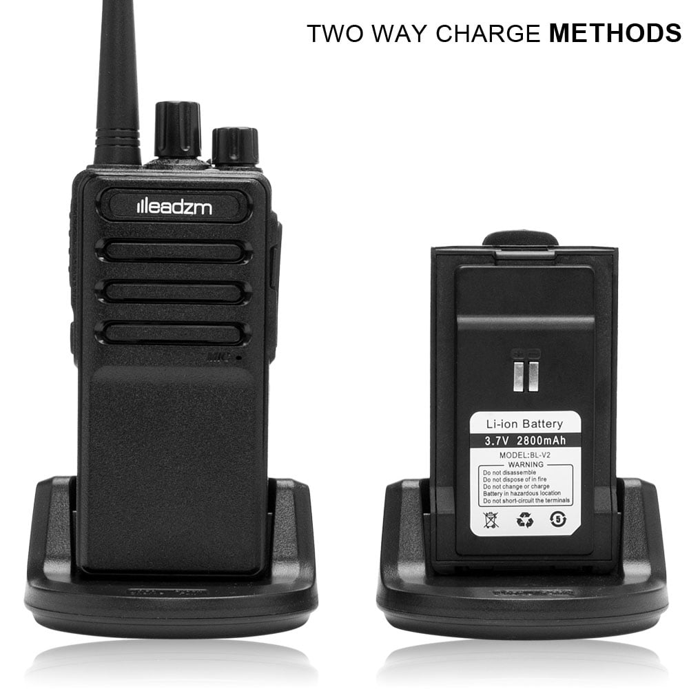 Zimtown LEADZM LE-C2 Two Way Radio 400-470MHz, Rechargeable, USB