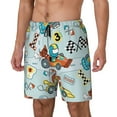 thumbnail image 2 of Xecao Cartoon Car Racing for Men's Swimming Trunks Swim Trunks Quick Dry Swim Shorts with Mesh Lining Funny Swimwear Bathing Suits, 2 of 9