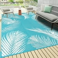 thumbnail image 1 of Outdoor Rug x Reversible Outdoor Plastic Straw Rug Large Outdoor Patio Rug RV Mat Outside Indoor Outdoor Rugs for Patio RV Balcony Deck Picnic Backyard Porch Grey, 1 of 7
