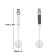 thumbnail image 2 of Multifunctional 5-In-1 Detachable Long Handle Kitchen Cleaning Brush, 34Cm Length For Cups Blenders And Kitchen Gadgets, Easy To Hang And Store Efficient Design, 2 of 5