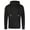 Jet Black, variant on JustHoods CrossNeck Hd HtrGrey
