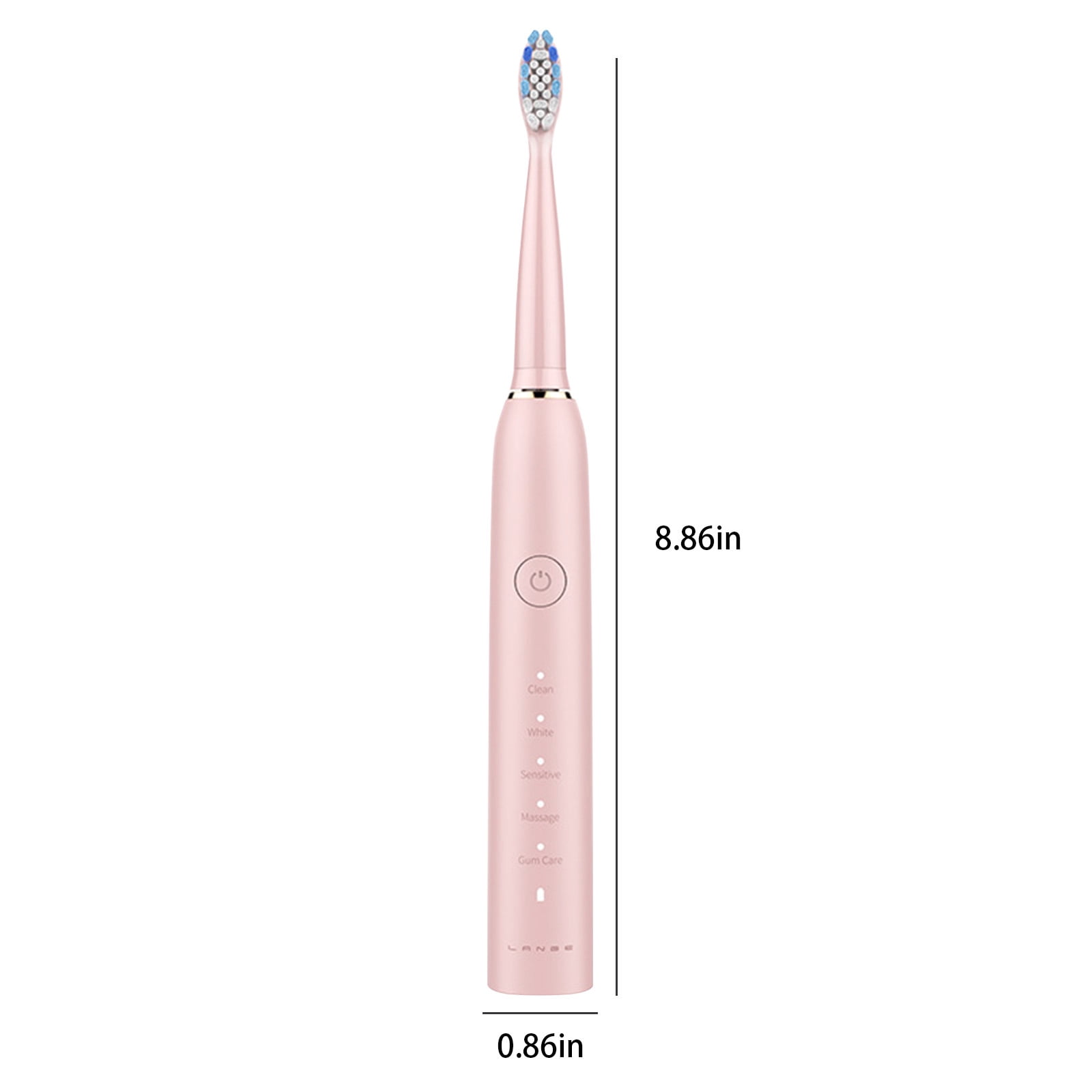 Dengmore Electric Toothbrush With 2 Brush Heads 5 Modes Electric Toothbrush For Adults Travel Rechargeable Power Toothbrush With Timer