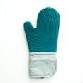 thumbnail image 1 of Guante de silicona antideslizante para horno, resistente al calor, para microondas, impermeable, color azul lago, 1 of 1