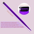 thumbnail image 3 of Hisgeru 10 Pcs Purple Hair Extensions 22 inch Party Highlights Clip for Hair, 3 of 5