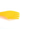 thumbnail image 4 of 3 In 1 Spoon Fork Cutter Travel Camping Hiking Picnic Utensils Plastic Spork Combo Travelling Gadget Cutlery Tableware, Yellow, 4 of 7