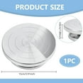 thumbnail image 2 of 5.9 Inch Aluminium Alloy Rotated Turntable Sculpting Pottery Wheel Rotary Wheel Polymer Clay Tools for Craft Display Stand Pottery Turntable DIY Baking Cake Platinum 1pc, 2 of 9