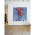 thumbnail image 3 of Marmont Hill Woman Ski Jumper by Carolyn Haywood Painting Print on Canvas, 3 of 7