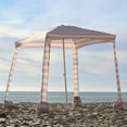 thumbnail image 3 of AMMSUN 6.2'×6.2' Beach Cabana Tent with Side Wall UPF 50+ Easy Setup Canopy Shade,Pink Stripes, 3 of 7