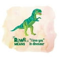 thumbnail image 2 of Watercolor Decal Rawr Means I Love You In Dinosaur Living Room Wall Decal for Family Jurassic Dinosaur Animal Colorful Design Cute Themed Room Decal - Size: 30 In x 27 In, 2 of 5