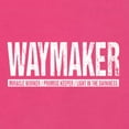 thumbnail image 5 of Wild Bobby, Waymaker Inspirational/Christian Women Racerback Tank Top, Raspberry, Medium, 5 of 5
