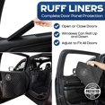 thumbnail image 2 of Ruff Liners og Hamaca para camión con asientos plegables - Cubierta de piso resistente para tamaño de cabina doble con protección de puerta - Funda impermeable para asiento de perro para camión - Lava, 2 of 5