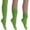 Pistachio Green, variant on Women's Cotton Slouch Socks Knee High Scrunch Boot Socks Breathable Extra Long All Season 3 Pairs (Purple)