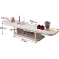 thumbnail image 2 of Wall Mounted TV Cabinet Wall Shelf Floating Shelf TV Console TV Stands Multimedia Storage Shelf Display Shelf Bedroom Living Room Decoration Shelves Bookshelf Goods Rack TV Bracket, 2 of 5