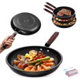 thumbnail image 1 of Juego de 3 Piezas de Sartenes, Sart&eacute;n Antiadherente Juego De 3 Sartenes Con Revestimiento, Sartenes sin PFOA, Multifuncionales para Fre&iacute;r Huevos, Tortitas, Duraderas Aptas para T, 1 of 7