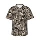 thumbnail image 1 of Fotbe Leopard And Zebra1 Camisa Hawaiana para Hombre Unisex – Camisa Casual de Verano con Botones de Manga Corta de Algodón y Lino,Small, 1 of 7