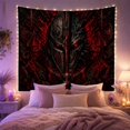 thumbnail image 2 of Intense Demonic Skull in Fiery Abyss, Dramatic Fantasy for Dark Art Fans, Dark Fantasy Decor, Halloween Gift, Tapestry Wall Hanging for Gaming Room and Bedroom, 2 of 7