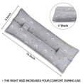 thumbnail image 4 of Mastectomy Car Seat Pillow Adjustable Chest Cushion for Seatbelt Comfort, Removable Cover (Abstract Waves), 4 of 7