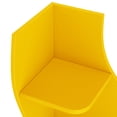 thumbnail image 5 of Yowos Corner Shelf, Modern 5-Tier Bookcase, Stylish Wavy Corner Small Bookcase Storage Rack Plant Stand with Unique Shape for Living Room, Home Office, Yellow, 5 of 9