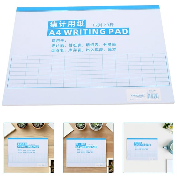 OULII Finance Journal Register Book White for Daily Inventory and Expense Management