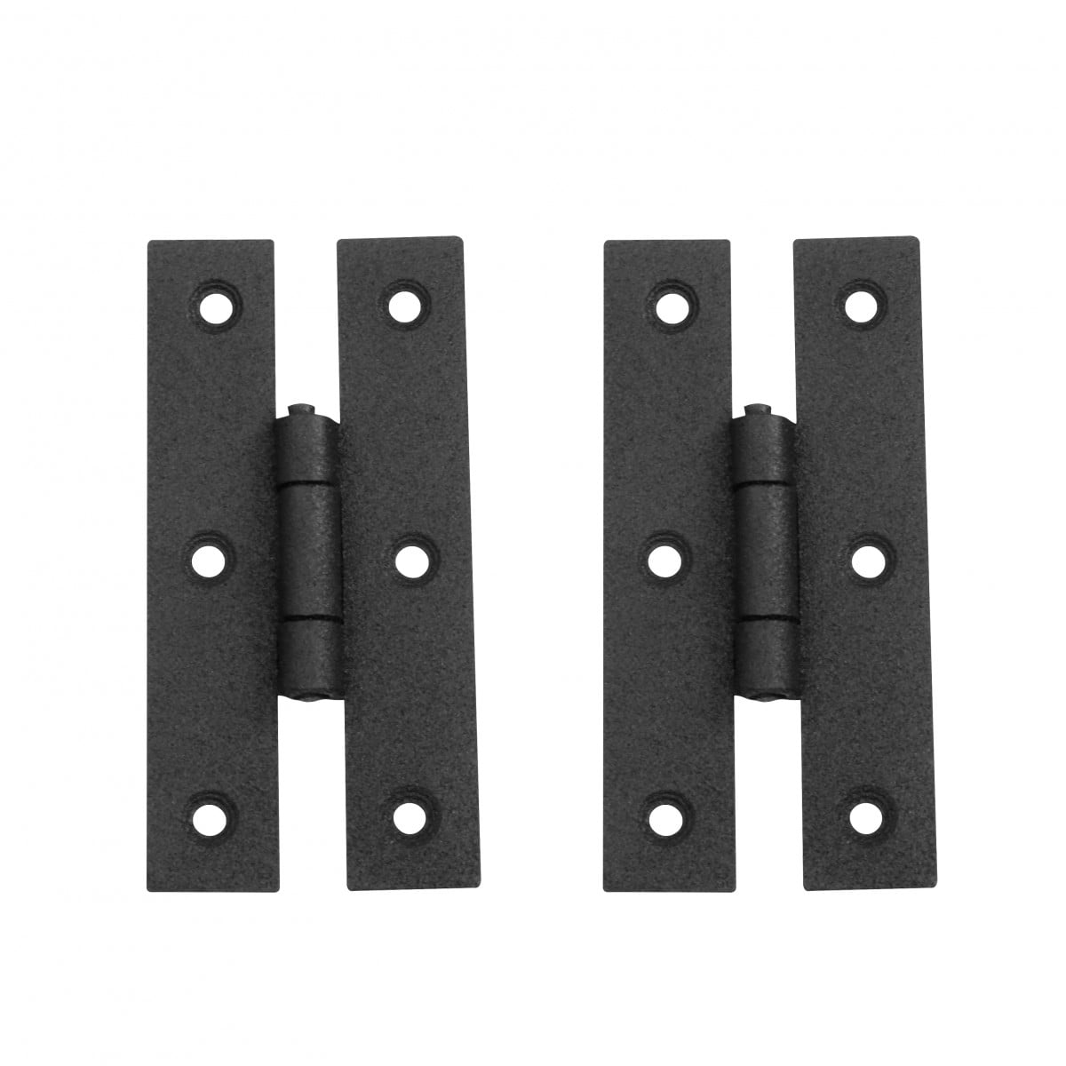 Wrought Iron Rustproof Cabinet Door/Gate Hinge Black 5 Inch Set Of 4