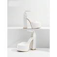 thumbnail image 6 of Women High Chunky Platform Block Heels Ankle Strap Square Toe Dress Wedding Party Prom Pumps Shoes 2026, 6 of 9