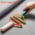 thumbnail image 7 of XUYIDAN 2 PCS Portable Lint Remover, Lint Roller, Manual Double Sided Clothes Fuzz Shaver, Reusable Lint Cleaner for Removing Dust Pet Hair from Carpet, Clothing, 7 of 7