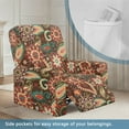 thumbnail image 3 of Kuiaobaty Mandala Paisley Print Reclining Sofa Slipcover with Elastic Bottom Easy Replacement Recliner Chair Cover Breathable Reclining Slipcover Washable Recliner Couch Cover for Living Room, 3 of 8