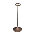 thumbnail image 2 of Lámpara de mesa táctil moderna | Luz nocturna de metal con diseño OVNI | Barra de luz suave LED | Brillo ajustable | Acabado dorado o gris | 12x4.33 pulgadas | Acento de decoración del hogar, 2 of 8