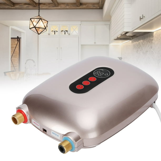 Suministros Calentador De Agua Instantáneo De 6500W Pantalla De Temperatura De Calentamiento Rápido 220V Para El De La Cocina Del Hogar